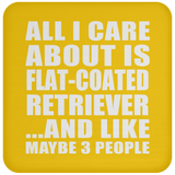 All I Care About Is Flat-Coated Retriever - Drink Coaster