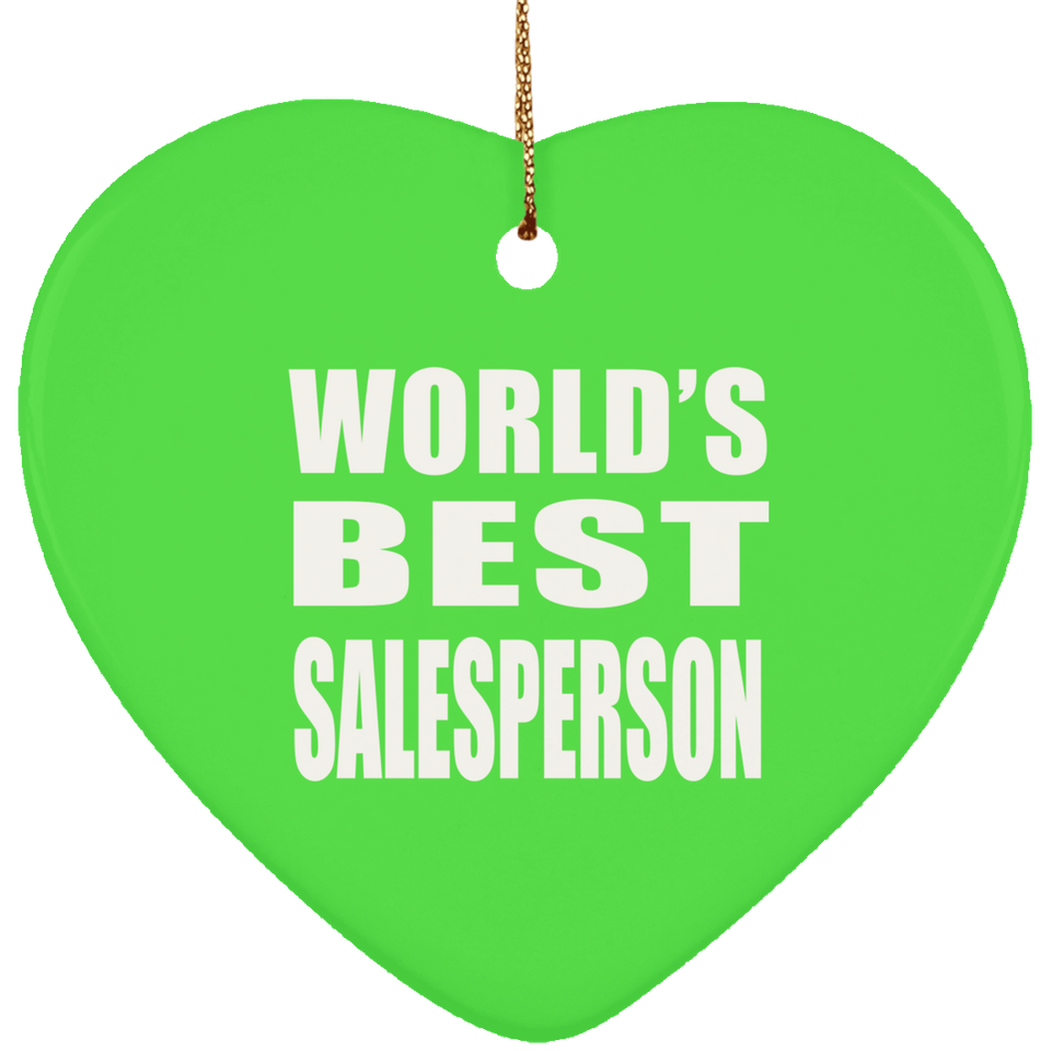 World's Best Salesperson - Heart Ornament