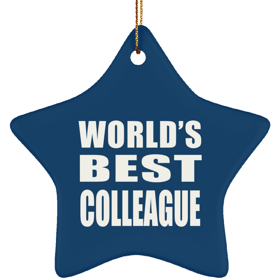 World's Best Colleague - Star Ornament