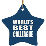 World's Best Colleague - Star Ornament