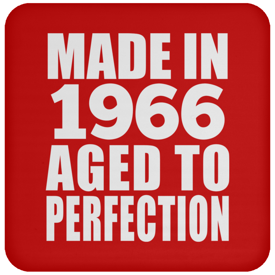 58th Birthday Made In 1966 Aged to Perfection - Drink Coaster