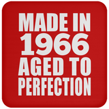 58th Birthday Made In 1966 Aged to Perfection - Drink Coaster