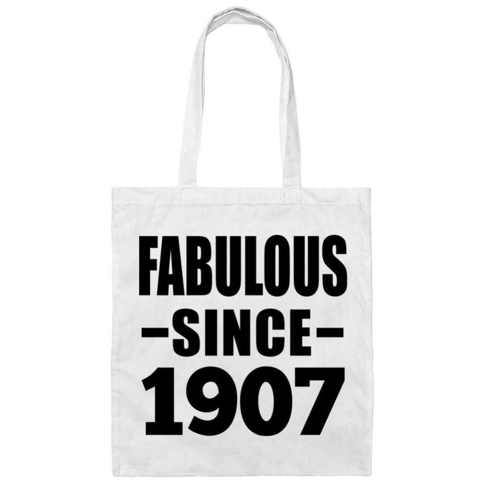 117th Birthday Fabulous Since 1907 - Tote Bag White