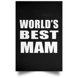 World's Best Mam - Poster Portrait