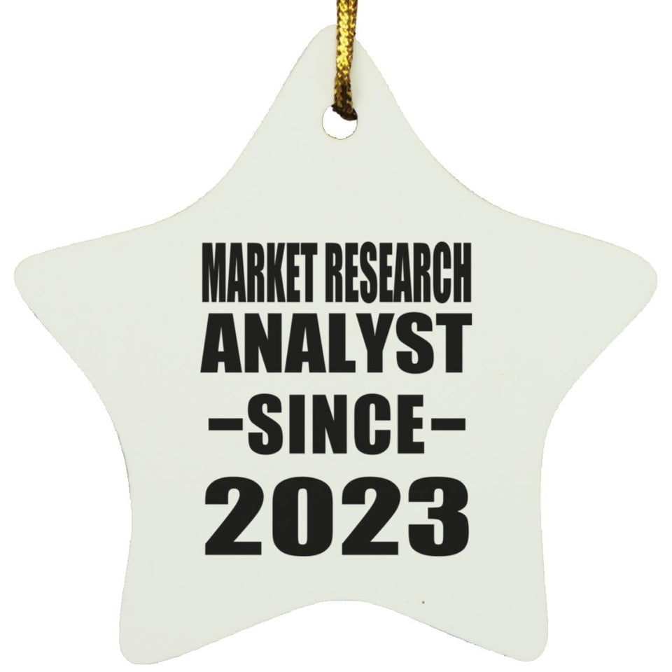 Market Research Analyst Since 2023 - Star Ornament
