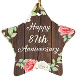 Happy 87th Anniversary - Star Ornament A