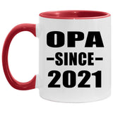 Opa Since 2021 - 11oz Accent Mug Red