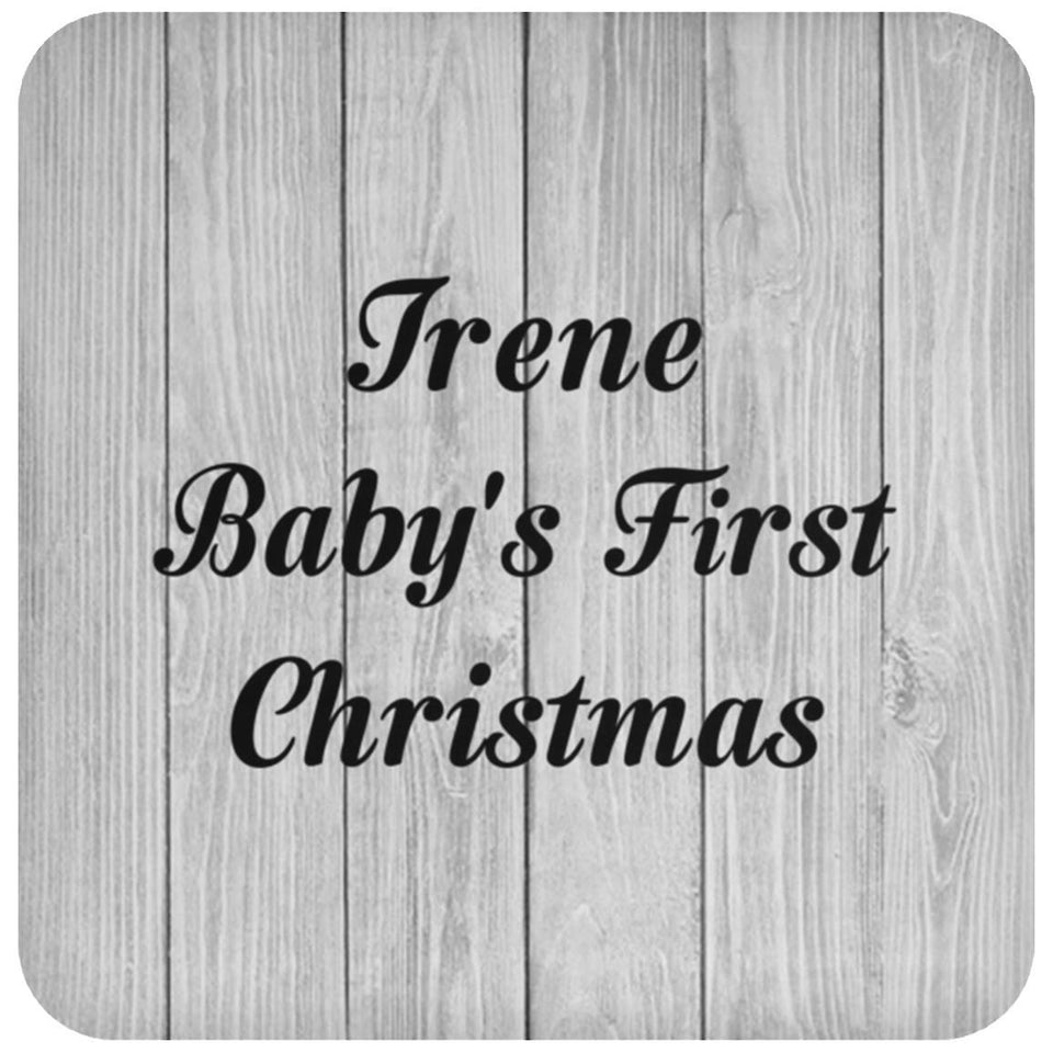 Irene Baby's First Christmas - Drink Coaster F