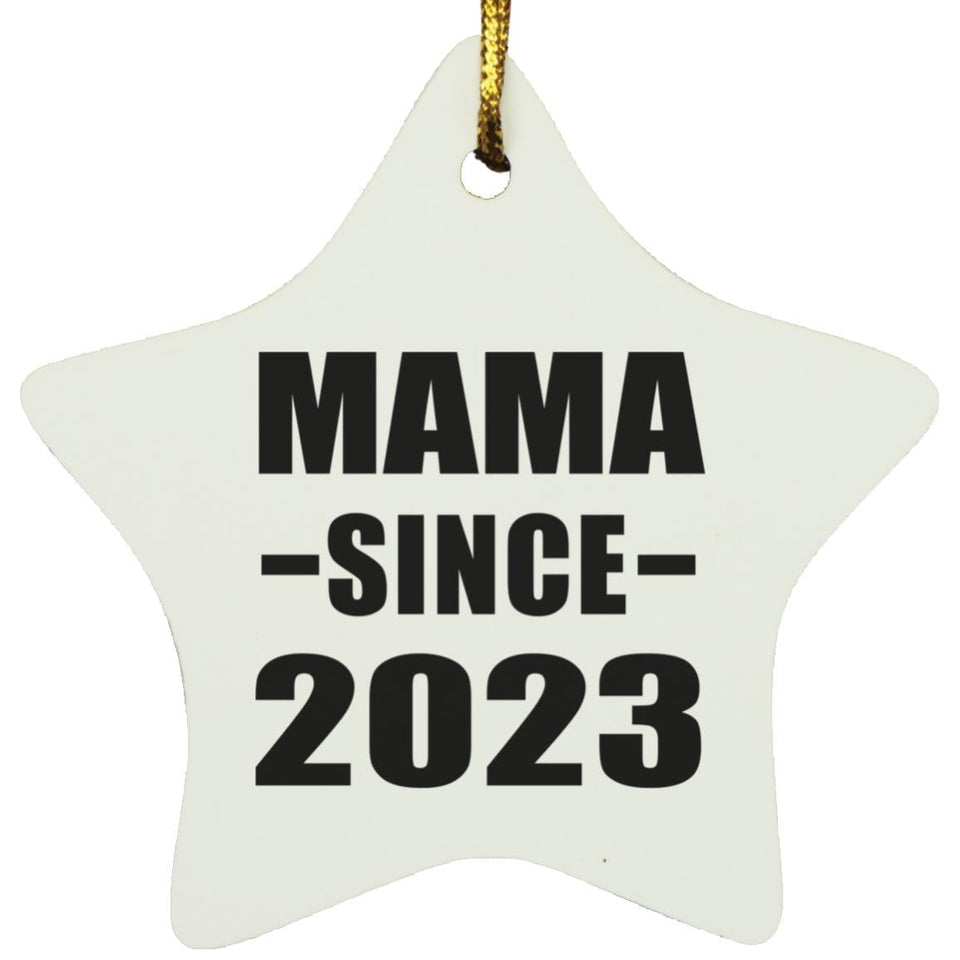 Mama Since 2023 - Star Ornament