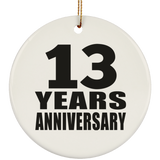 13th Anniversary 13 Years - Circle Ornament