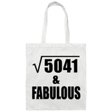 71st Birthday Square Root of 5041 & Fabulous - Tote Bag White