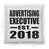 Advertising Executive Established EST. 2018 - Throw Pillow