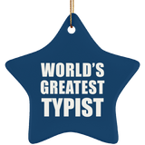 World's Greatest Typist - Star Ornament