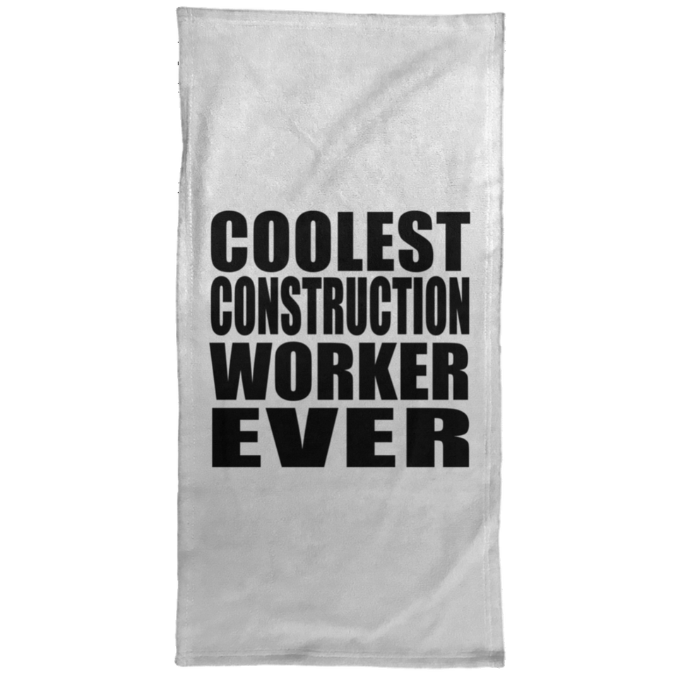 Coolest Construction Worker Ever - Hand Towel