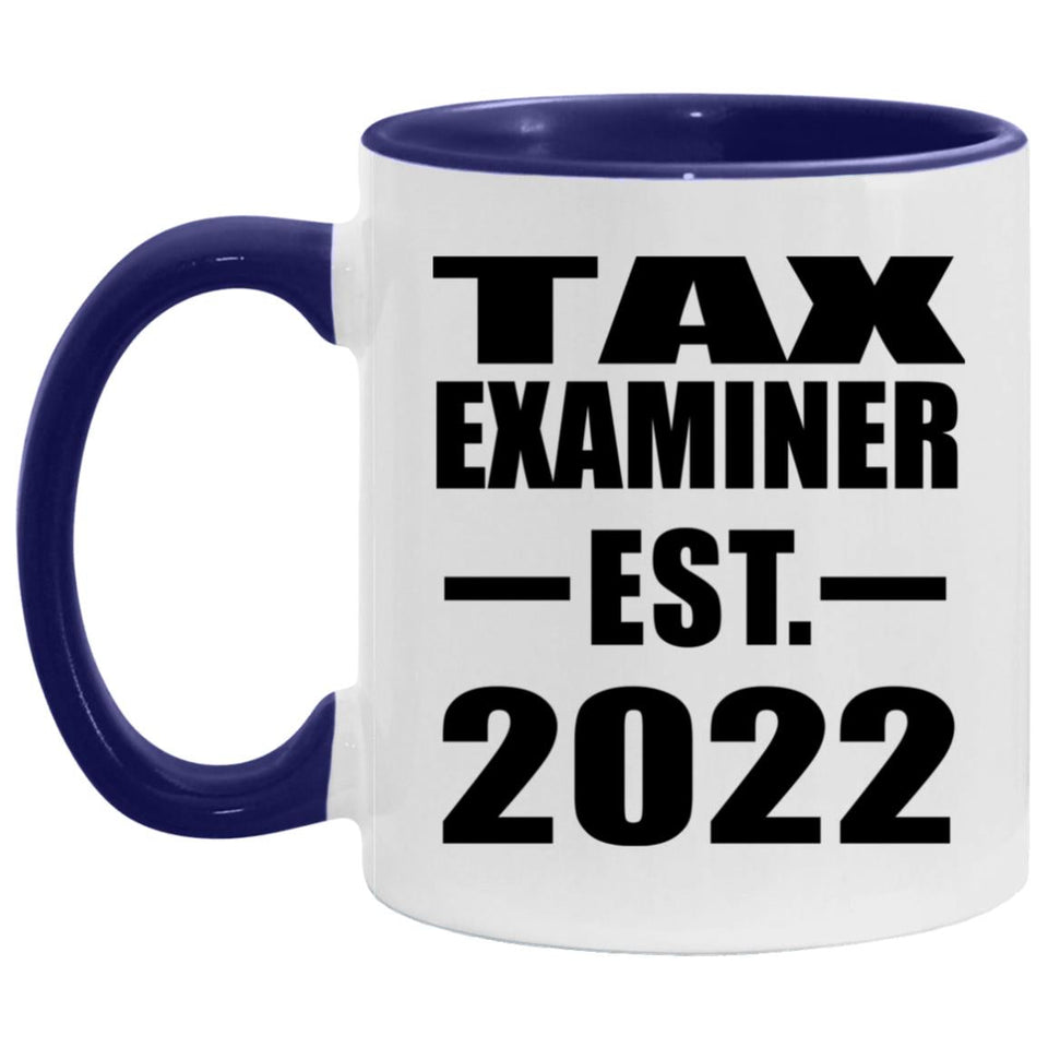 Tax Examiner Established Est. 2022 - 11oz Accent Mug Purple