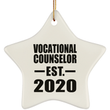 Vocational Counselor Established EST. 2020 - Star Ornament