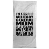 Proud Military General Mom Of Awesome Daughter - Hand Towel