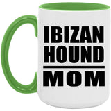 Ibizan Hound Mom - 15oz Accent Mug Green