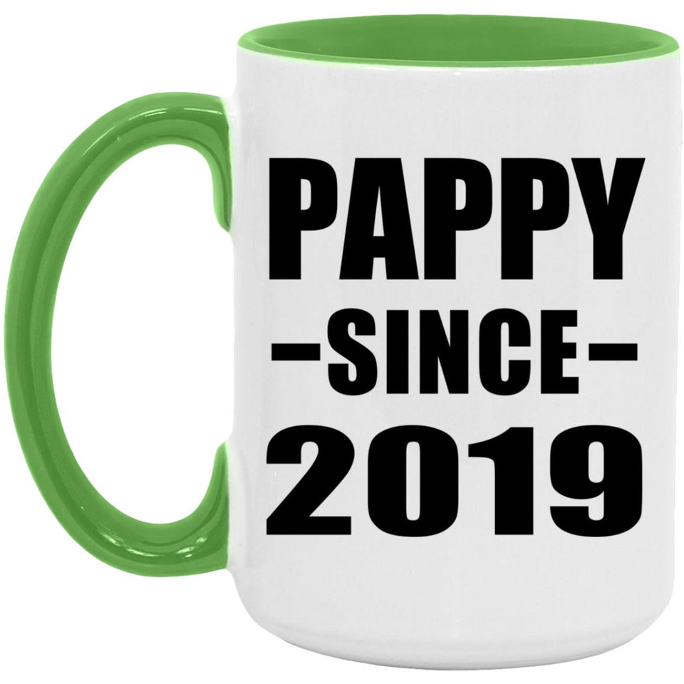 Pappy Since 2019 - 15oz Accent Mug Green