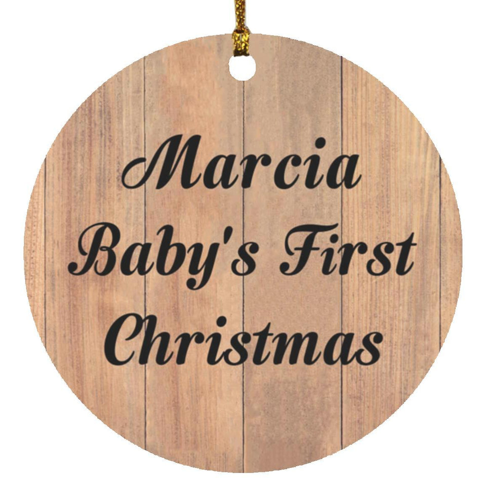 Marcia Baby's First Christmas - Circle Ornament C