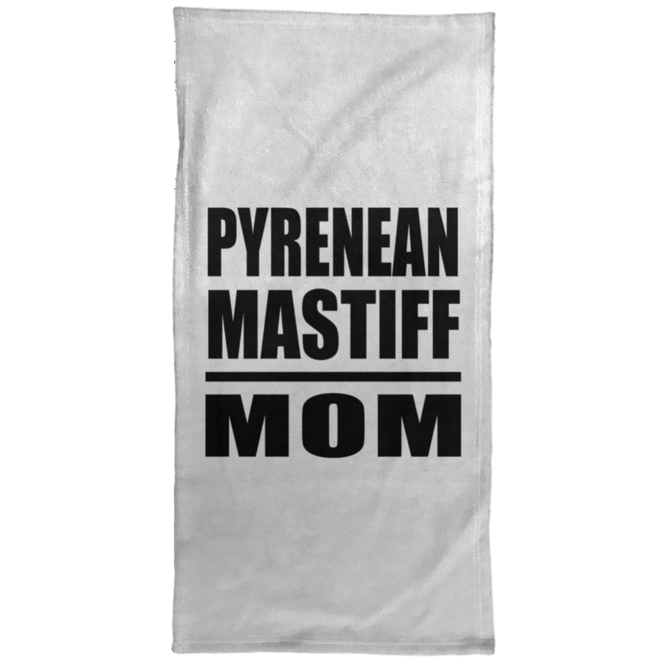Pyrenean Mastiff Mom - Hand Towel