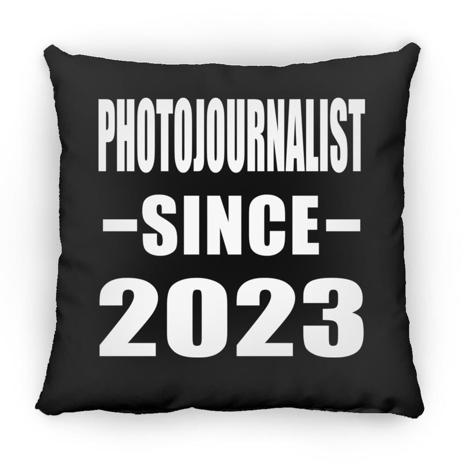 Photojournalist Since 2023 - Throw Pillow Black