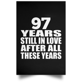 97th Anniversary 97 Years Still In Love After These Years - Poster Portrait