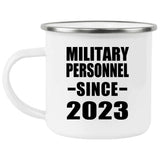 Military Personnel Since 2023 - 12oz Camping Mug