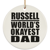Russell World's Okayest Dad - Circle Ornament