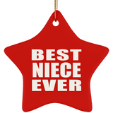 Best Niece Ever - Star Ornament