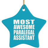Most Awesome Paralegal Assistant - Star Ornament