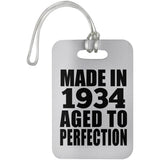 90th Birthday Made In 1934 Aged to Perfection - Luggage Bag Tag