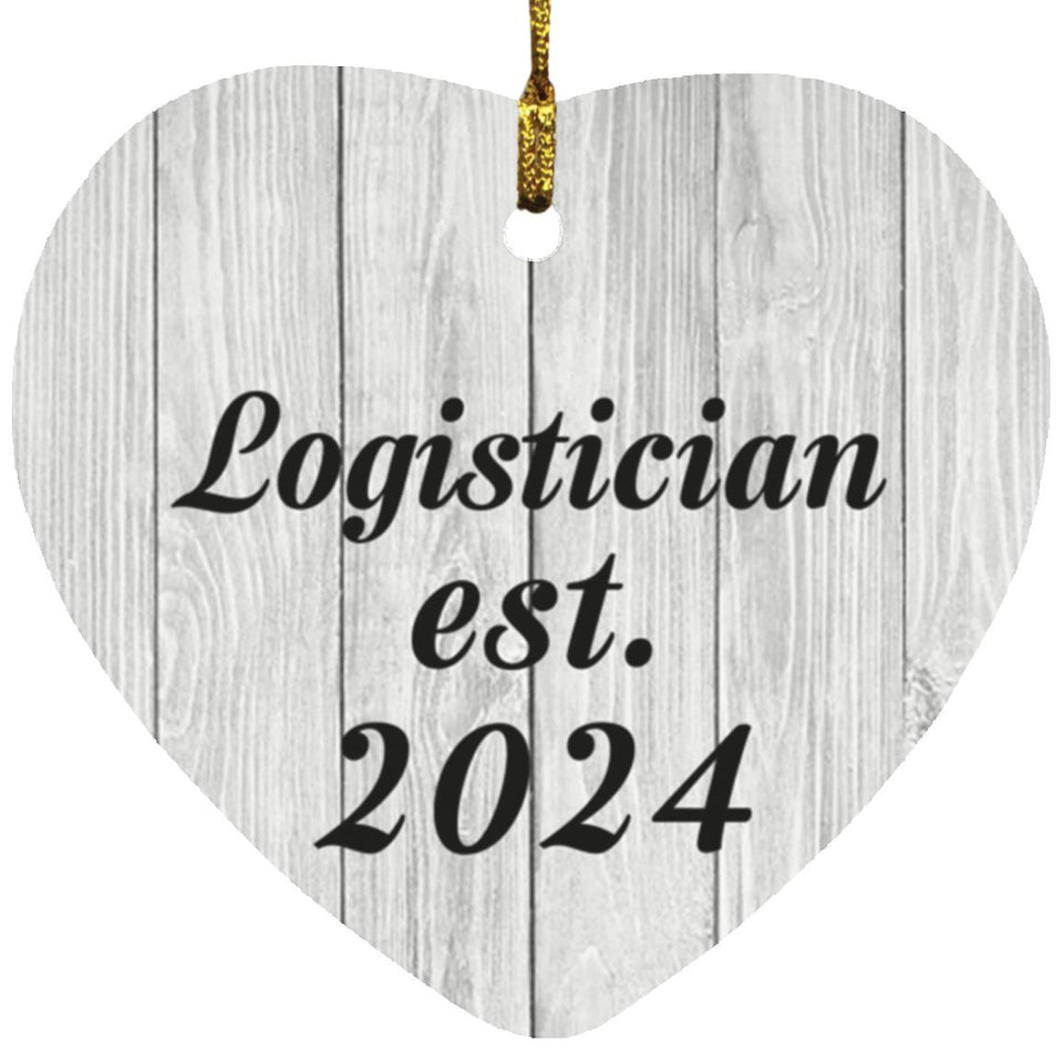 Logistician Established Est. 2024 - Heart Ornament F
