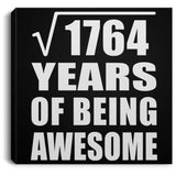42nd Birthday Square Root of 1764 Years of Being Awesome - Canvas Square