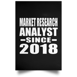 Market Research Analyst Since 2018 - Poster Portrait