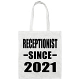 Receptionist Since 2021 - Tote Bag White