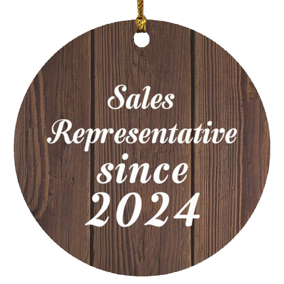 Sales Representative Since 2024 - Circle Ornament D