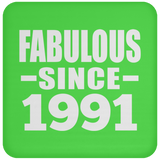 33rd Birthday Fabulous Since 1991 - Drink Coaster