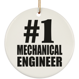 Number One #1 Mechanical Engineer - Circle Ornament