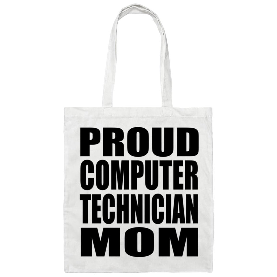 Proud Computer Technician Mom - Tote Bag White