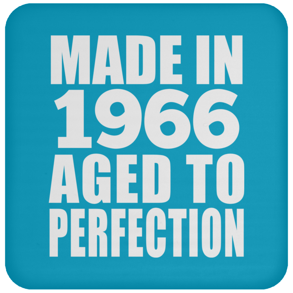 58th Birthday Made In 1966 Aged to Perfection - Drink Coaster