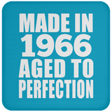 58th Birthday Made In 1966 Aged to Perfection - Drink Coaster