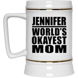 Jennifer World's Okayest Mom - Beer Stein