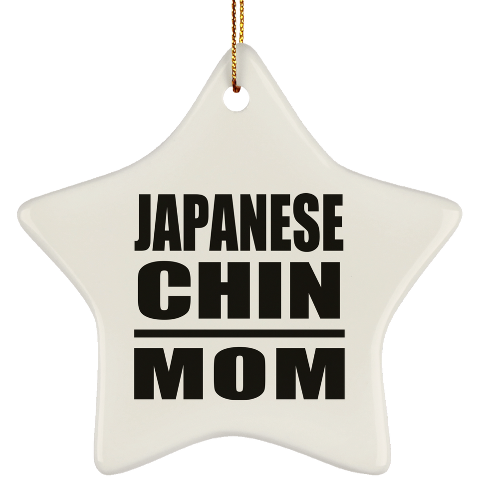 Japanese Chin Mom - Star Ornament