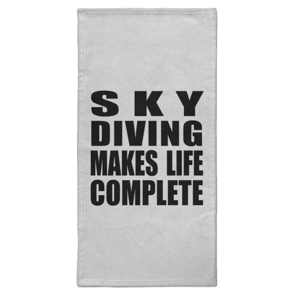 Sky Diving Makes Life Complete - Hand Towel