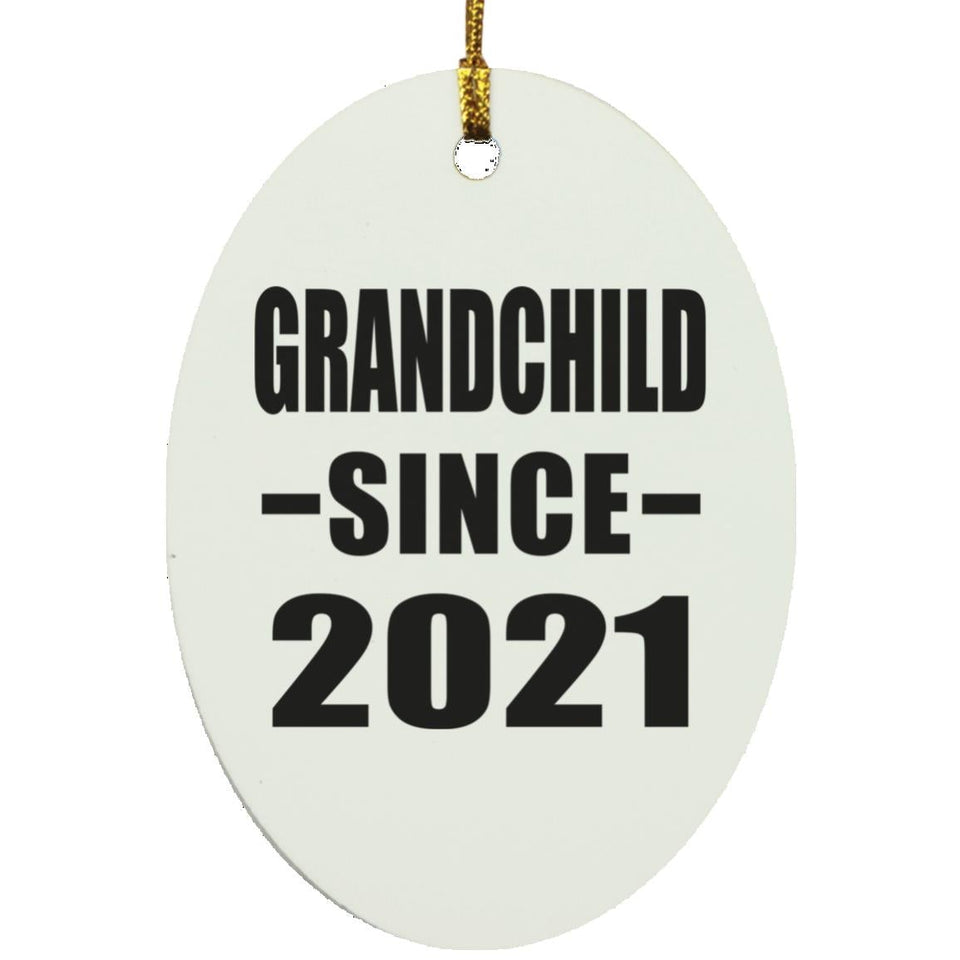 Grandchild Since 2021 - Oval Ornament