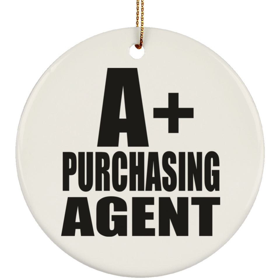 A+ Purchasing Agent - Circle Ornament