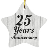 25th Anniversary 25 Years Anniversary - Star Ornament F