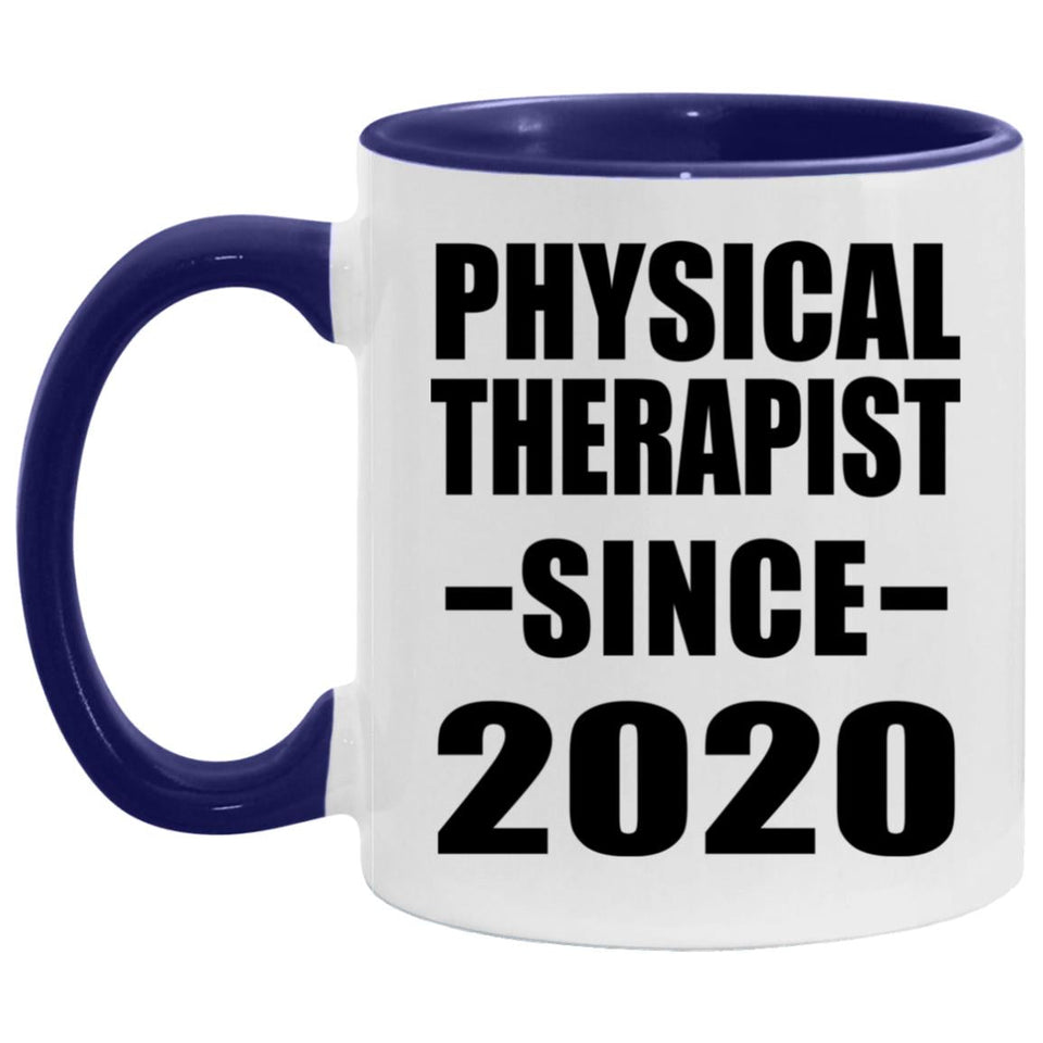 Physical Therapist Since 2020 - 11oz Accent Mug Purple