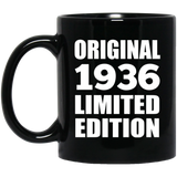 88th Birthday Original 1936 Limited Edition - 11oz Coffee Mug Black